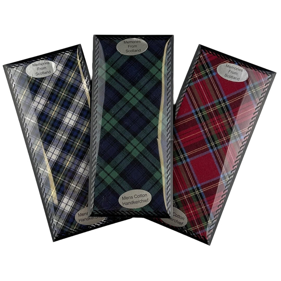 MoodCompanyNL - Tartan zakdoeken set van 3 - Glen Appin of Scotland - 6095635189170