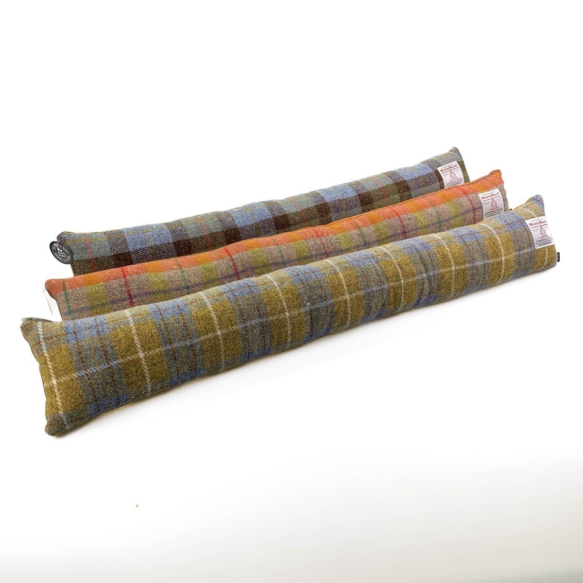 MoodCompanyNL - Tochtstopper Paars Oranje - Harris Tweed - Verzwaard - 95 - 100 cm - Handgemaakt in Schotland - Caroline Wolfe Murray - 6095634333376