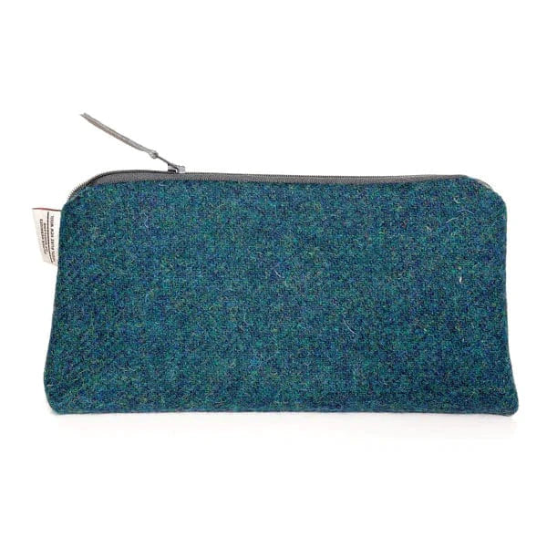 Toilettas Blauwgroen gemêleerd - Harris Tweed - Amy Britton by MoodCompanyNL