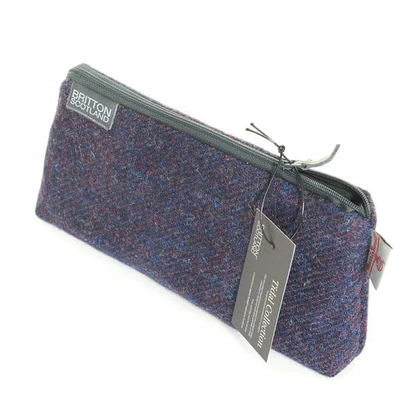 Toilettas Paars - Harris Tweed - Amy Britton by MoodCompanyNL