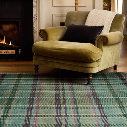 Mood Company - Vloerkleed Isla Smaragdgroen - Wasbaar Gerecycled - 185x275 - Phoenox Textiles UK - 5026134650237