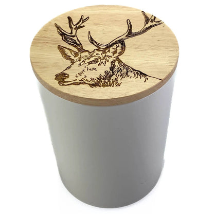 Voorraadpot Edelhert Medium - 16x11- Gegraveerd - Scottish Made by MoodCompanyNL