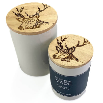 MoodCompanyNL - Voorraadpot Edelhert Small - 13x9 - Gegraveerd - Scottish Made - 5060949550238