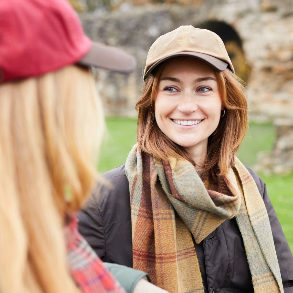 Wax Baseball Cap Sand – Waxed Cotton Pet met Leren Klep (Made in UK) by Mood Company