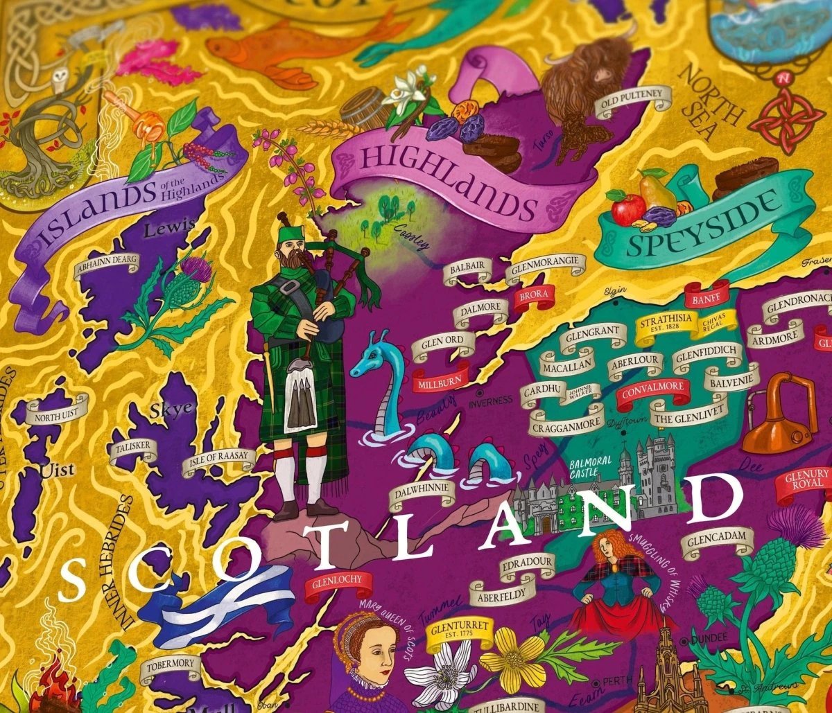 Whisky puzzel Scotland - 1000 stukjes - 14+ - Water & Wines Sweden by Mood4whisky