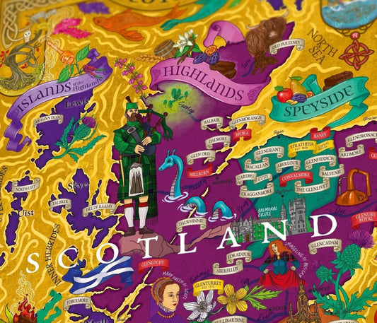 MoodCompanyNL - Whisky puzzel Scotland - 1000 stukjes - 14+ - Water & Wines Sweden - 735011880214