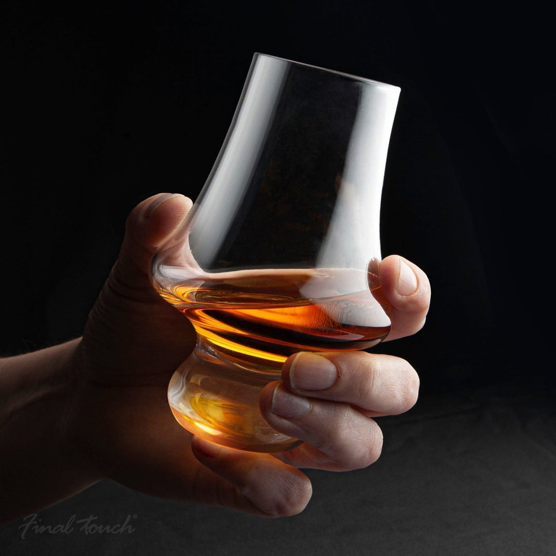 MoodCompanyNL - Whiskyglas - 195ml - Loodvrij kristal - Handgemaakt - Final Touch - 0886245012240