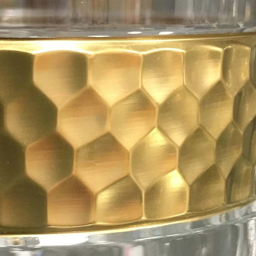 Whiskyglas Bloom Gold - Tumbler with 24 karaat gouden rand - 320ml - Arnstadt Kristall by Mood4whisky