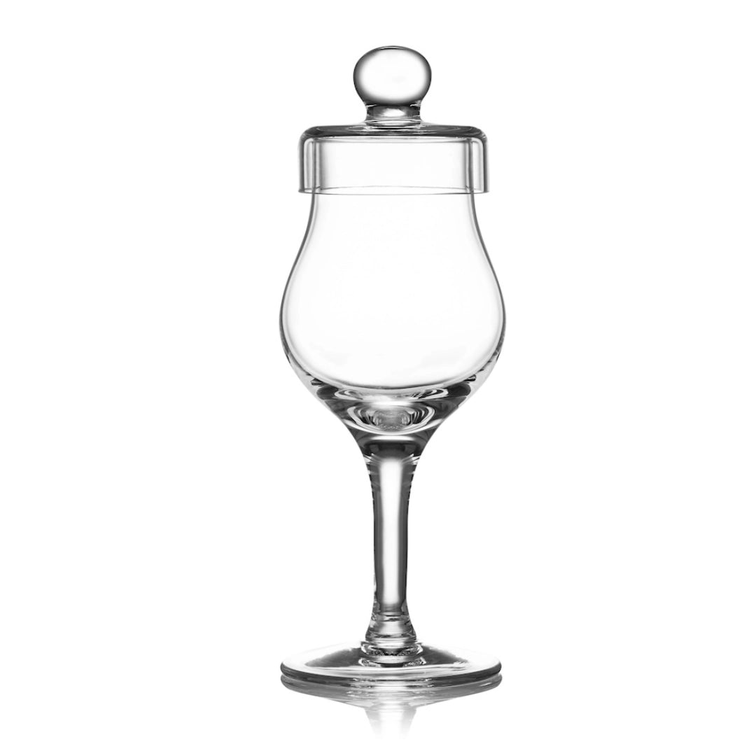 Mood Company - Whiskyglas G100 – 100 ml – met deksel – handgemaakt - Amber Glass - 5905279233973