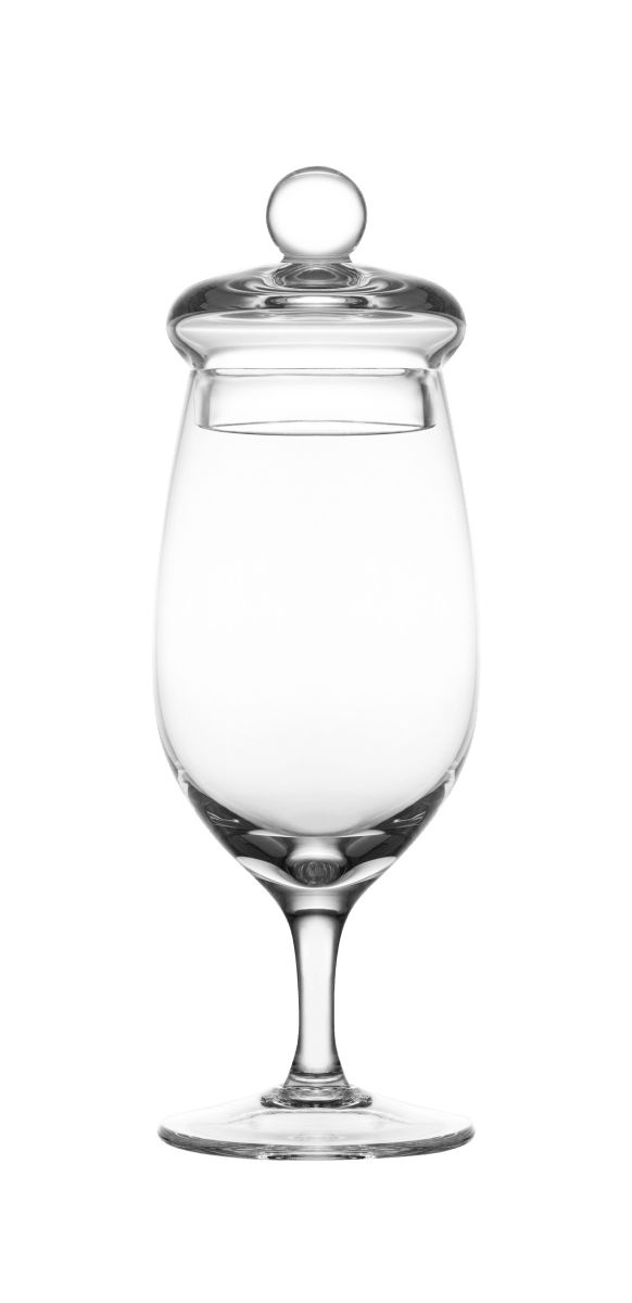 Mood Company - Whiskyglas G200 met deksel – 130 ml – handgemaakt – Amber Glass - 5905279233997