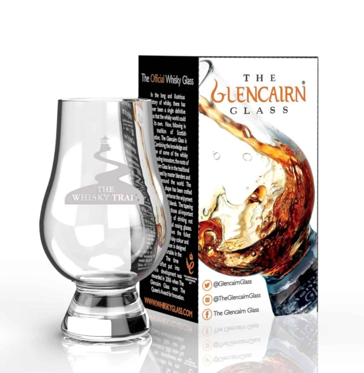 Whiskyglas Gegraveerd met Whisky Trail - Glencairn Crystal Scotland by MoodCompanyNL