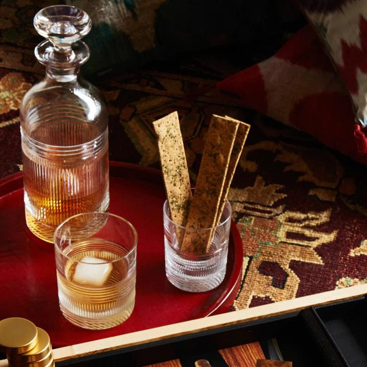 MoodCompanyNL - Whiskyglas Loop - Double Old Tumbler - Handgemaakt - Loodkristal - Cumbria Crystal England - 6095637774794