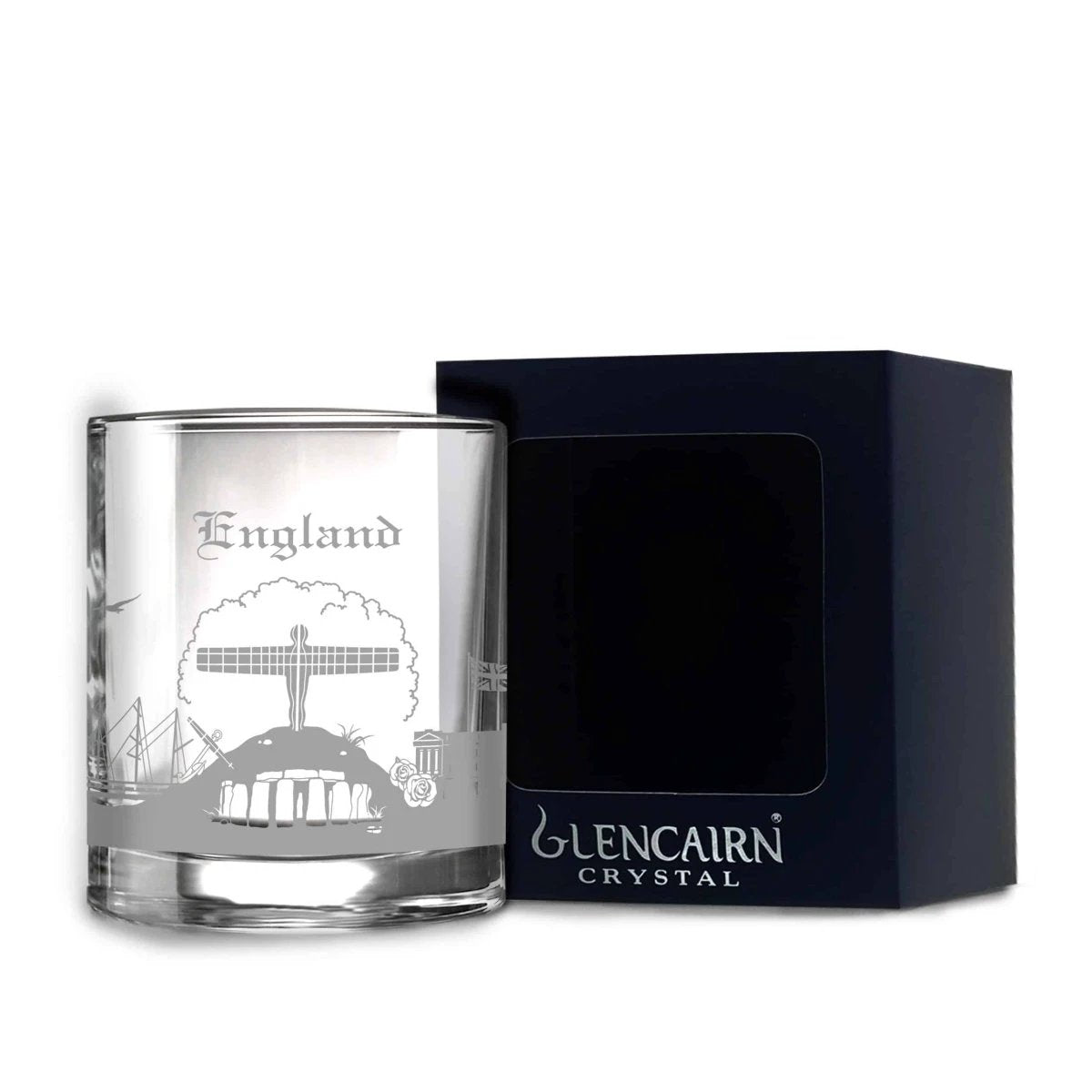 Whiskyglas Skyline Engeland - Gegraveerd - Glencairn Crystal Scotland by MoodCompanyNL