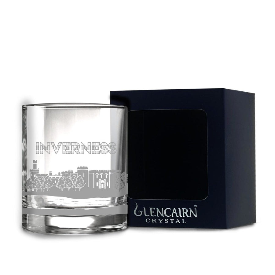 MoodCompanyNL - Whiskyglas Skyline Inverness - Gegraveerd - Glencairn Crystal Scotland - 6091020510512