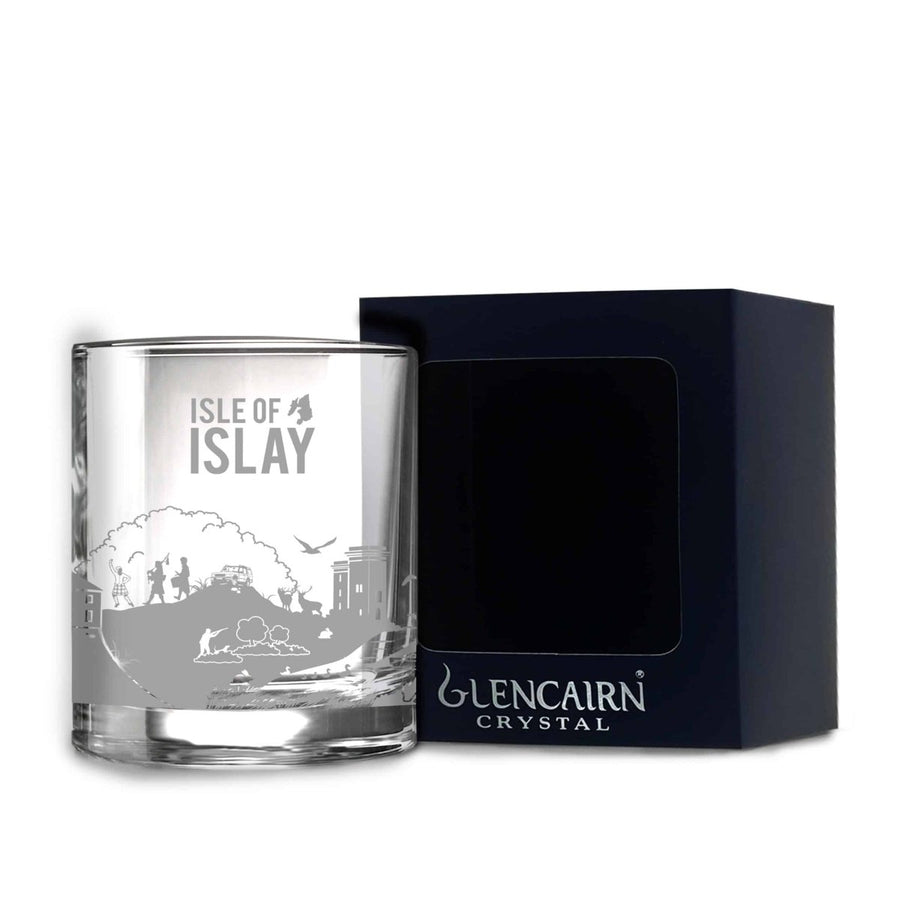 MoodCompanyNL - Whiskyglas Skyline Isle of Islay - Gegraveerd - Glencairn Crystal Scotland - 6151206463459