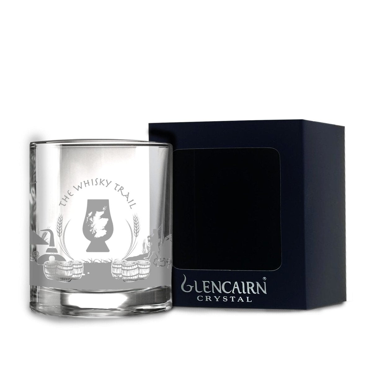 MoodCompanyNL - Whiskyglas Skyline Whisky Trail - Gegraveerd - Glencairn Crystal Scotland - 6091029018064