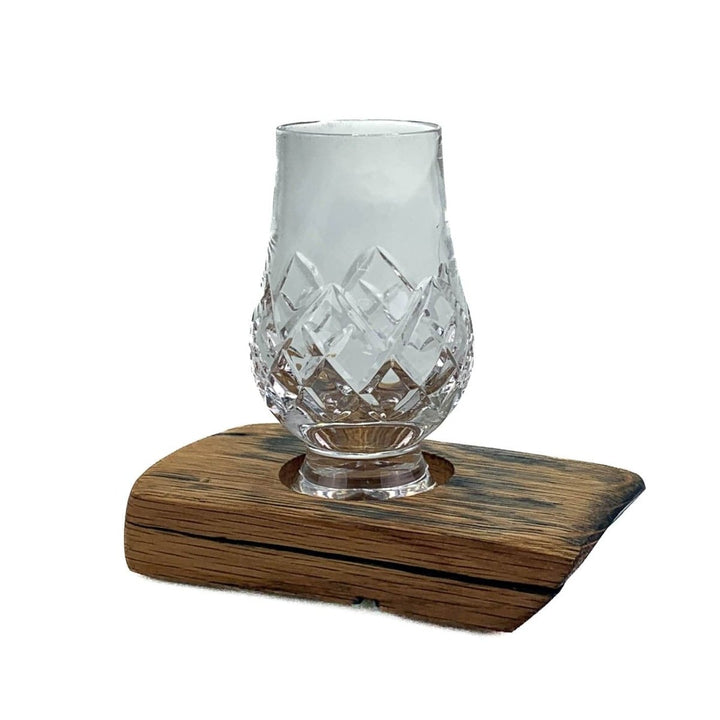 MoodCompanyNL - Whiskyglashouder van oude whiskyvaten met 1 Glencairn Cut Whiskyglas - Darach en Glencairn Crystal Scotland - 6091026646611