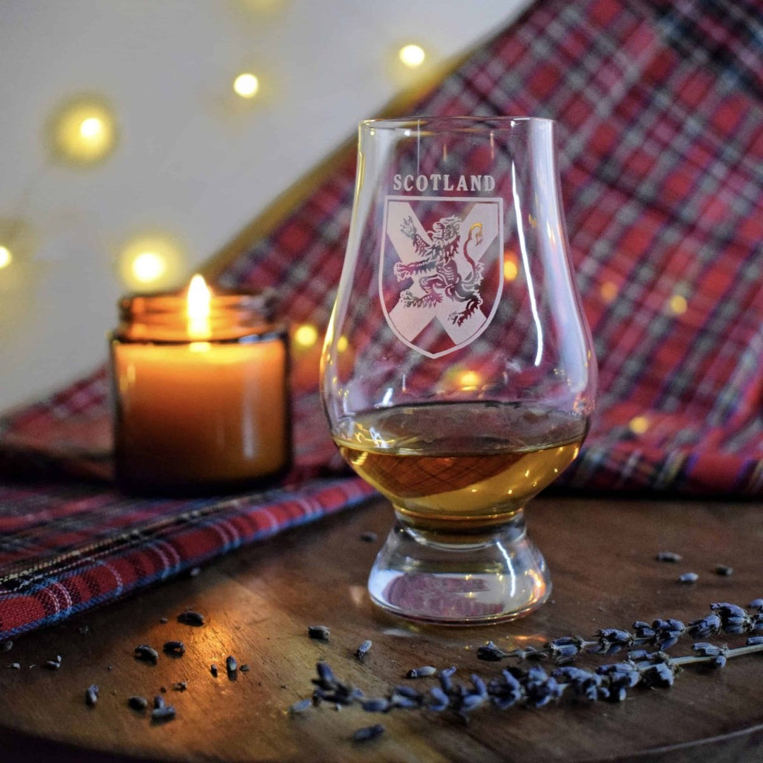 MoodCompanyNL - Whiskyglazen gegraveerd SCOTLAND 6 stuks - Glencairn Crystal Scotland - 6091032834842