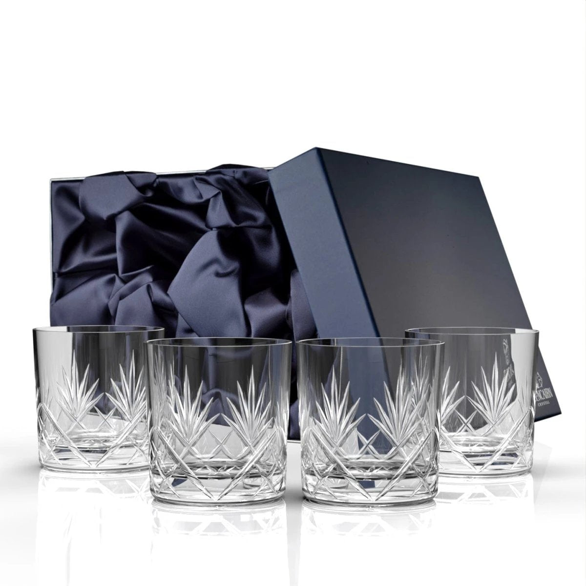 Whiskyglazen Skye 4 stuks - Geschenkverpakking - Loodkristal - Glencairn Crystal Scotland by MoodCompanyNL