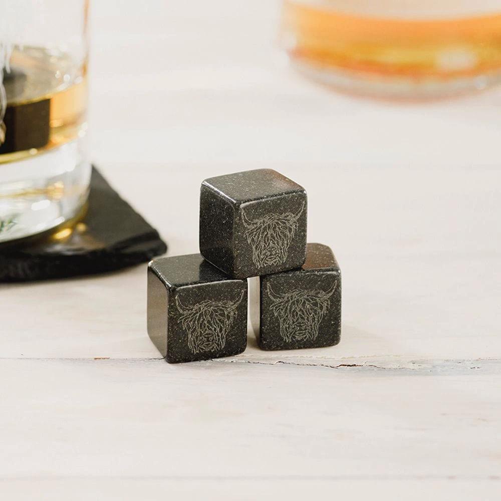 Whiskystenen Schotse Hooglander - Gegraveerd - Just Slate Company Scotland by MoodCompanyNL