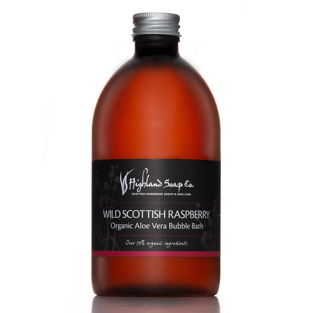 MoodCompanyNL - Wild Scottish Raspberry – Fruitig & Zoet - Biologisch Badschuim 500ml - 5060188000716