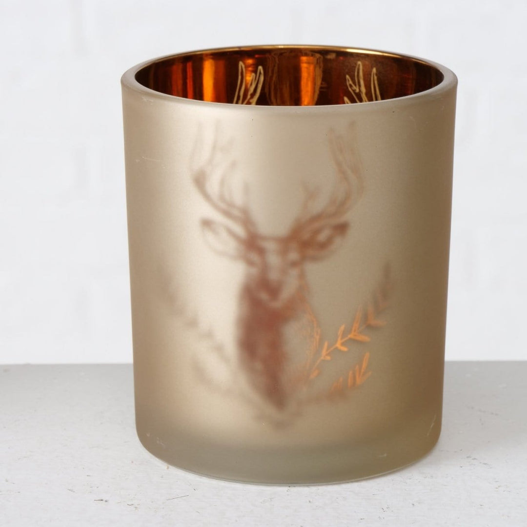 MoodCompanyNL - Windlicht Rudolf groen of goud - set van 2 - Boltze - 4020607903463